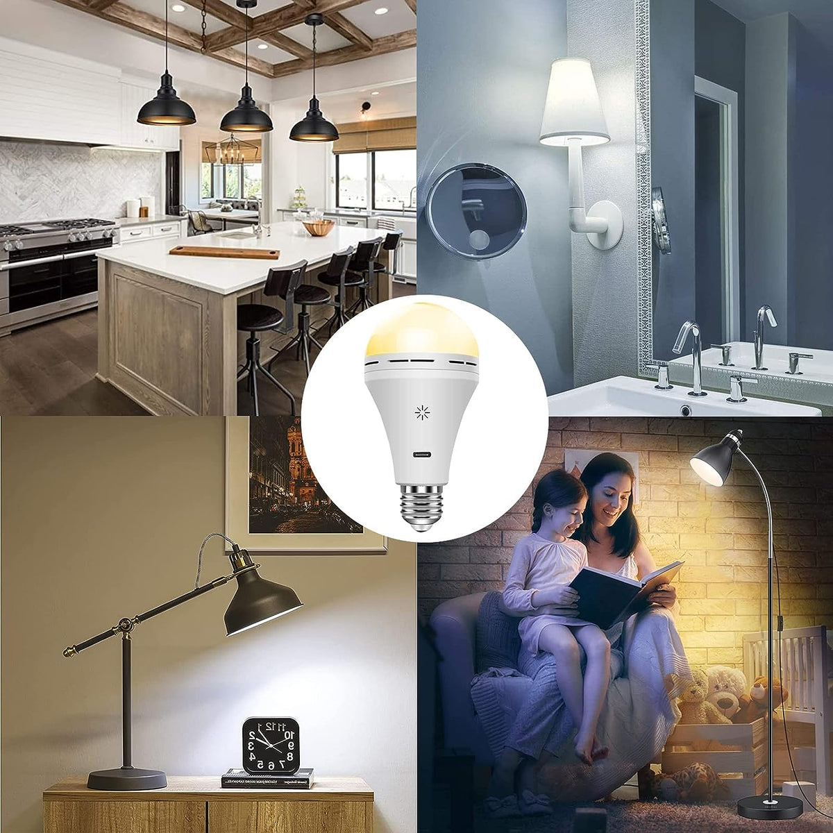 Rechargeable Wireless LED Lamp – Dimmable with Remote
