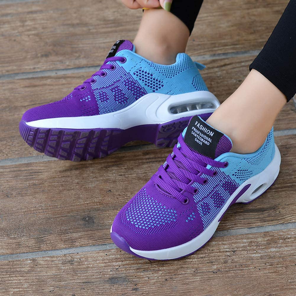 Orthopaedic Knit Sneakers for Women – Breathable Flyknit Trainers with Arch Support