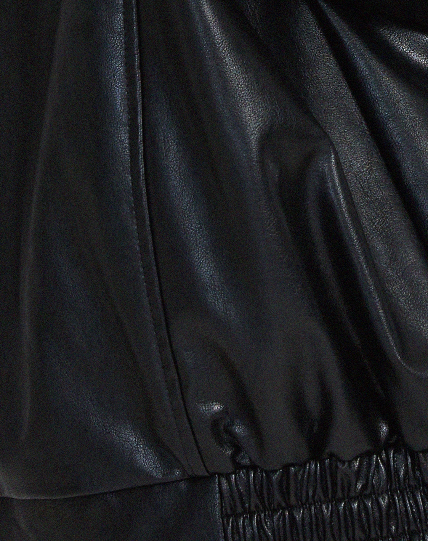 Women's faux leather biker jacket