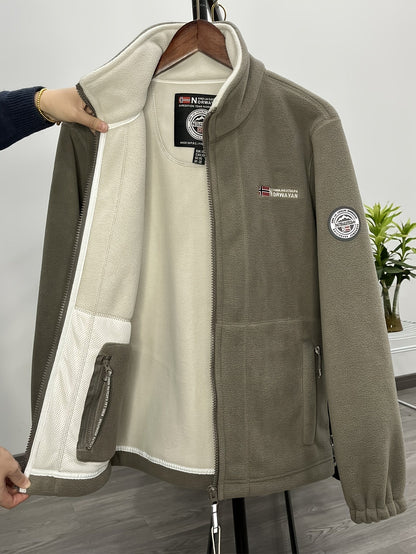 Fleece Jacket – Soft Warm Outdoor Jacket with High Collar