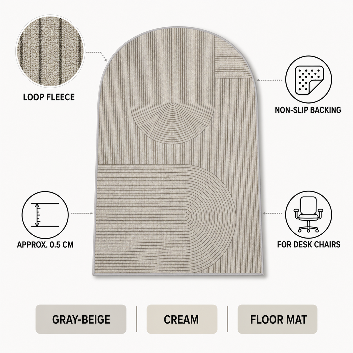Office Chair Mat – Non-Slip Floor Protection Mat