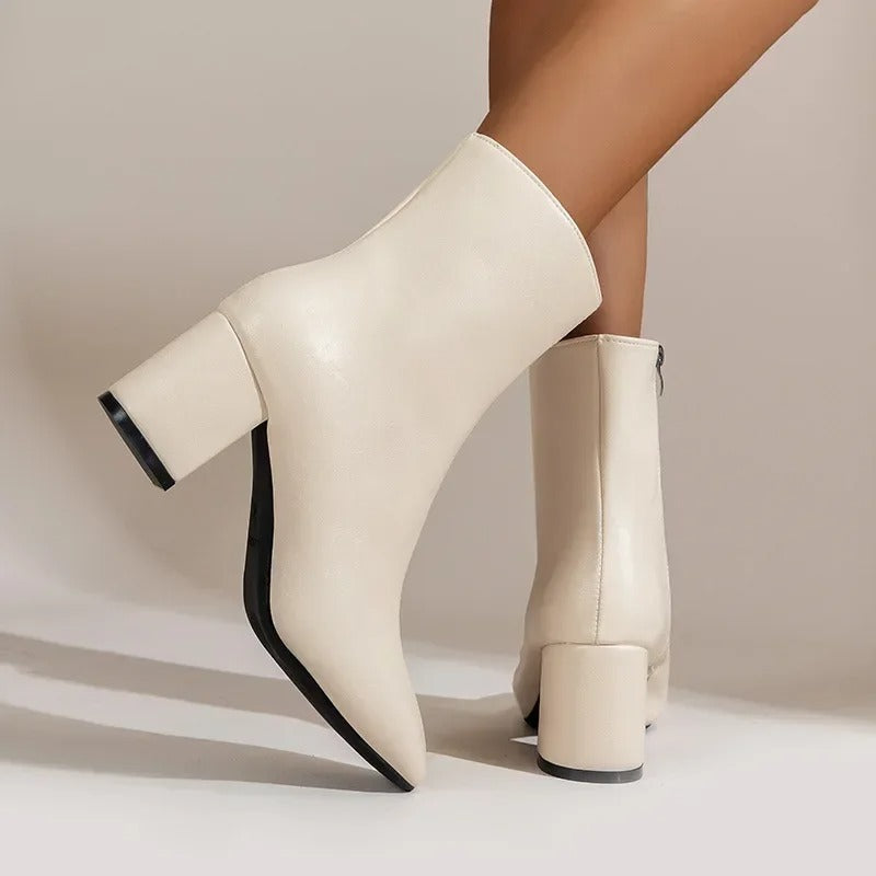Women's Ankle Boots – Elegant Versatile Heeled Boots