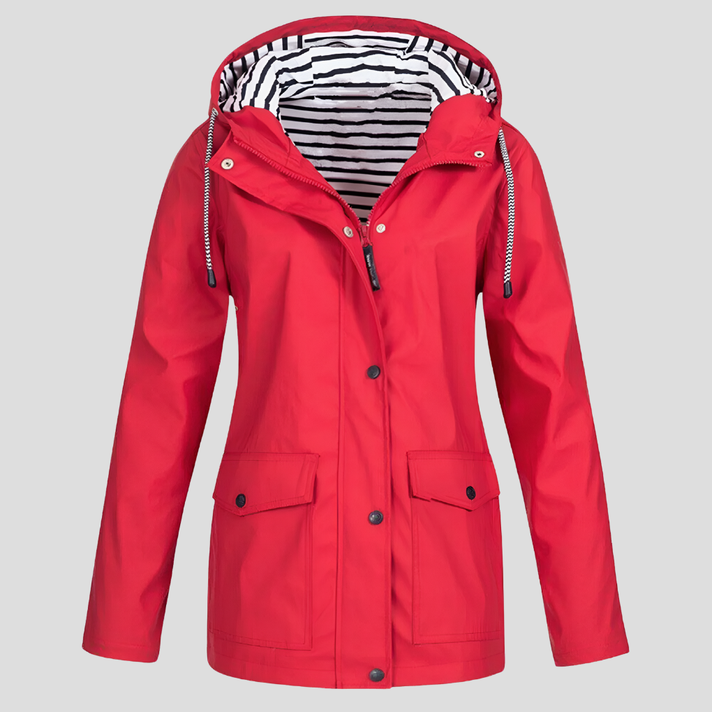 Women's Waterproof Jacket – Windproof Hooded Rain Coat
