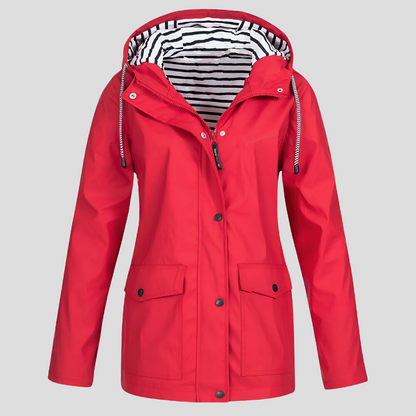 Women's Waterproof Jacket – Windproof Hooded Rain Coat
