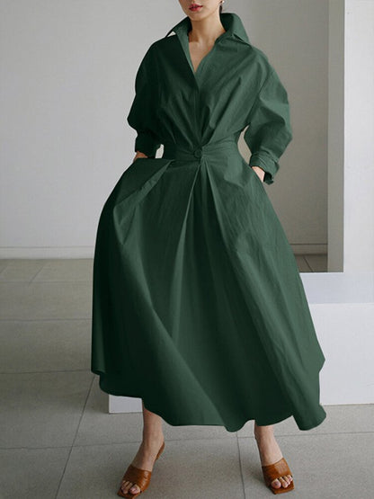 Women's flowing floor-length maxi dress