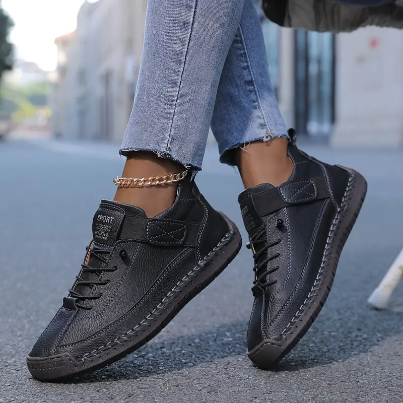 Women's cushioned wide-fit slip-on comfort sneakers