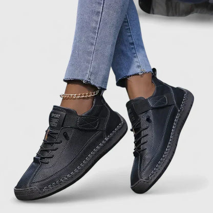 Women's black comfy orthopaedic everyday trainers