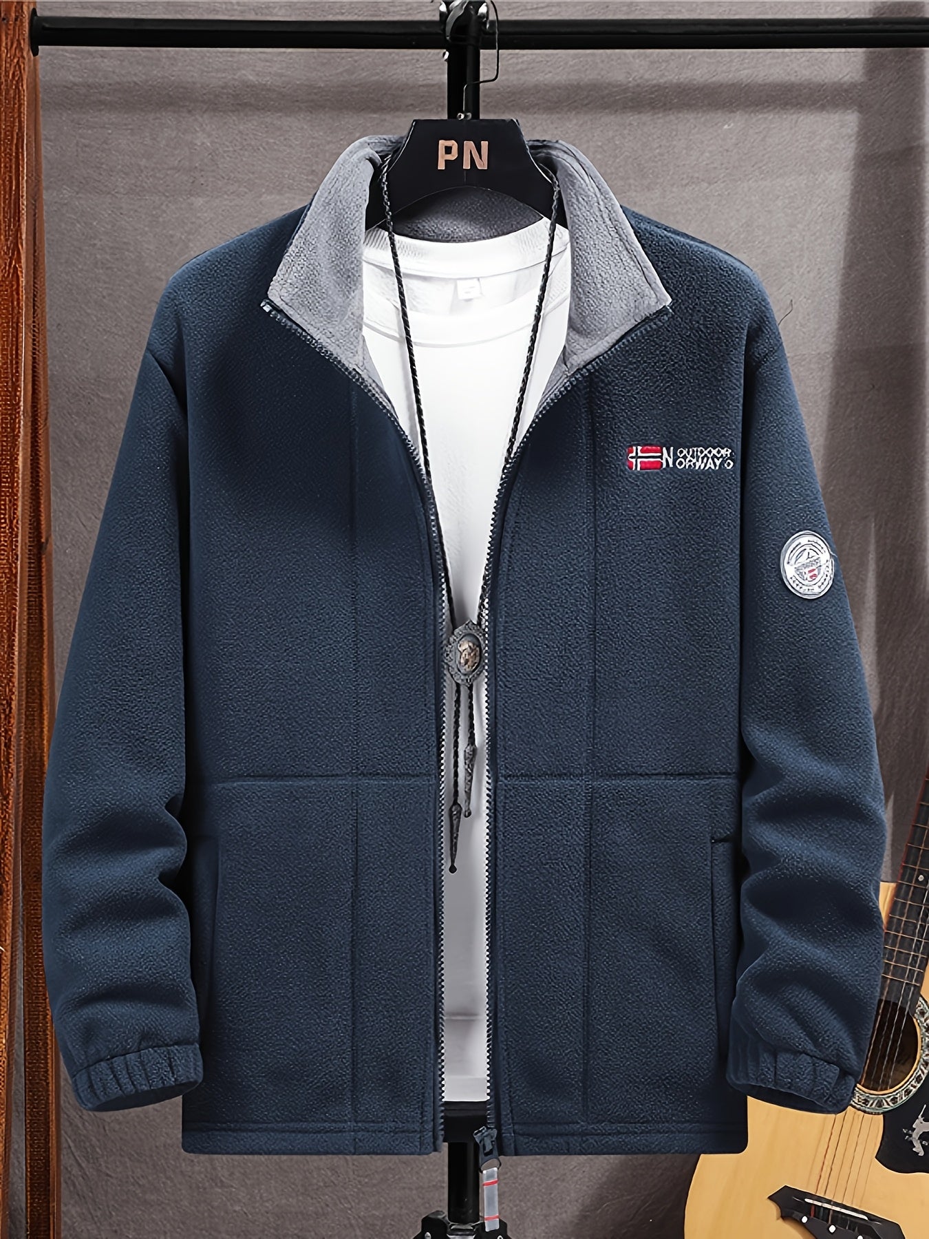 Men's zip fleece jacket