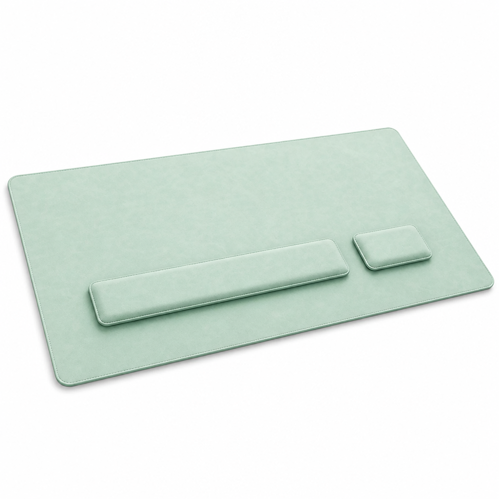 Desk Pad Set – 3-Piece Mat with Wrist Rests