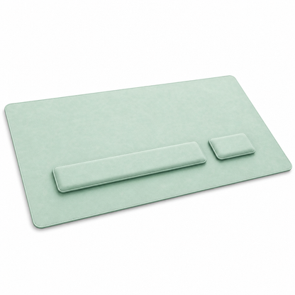 Desk Pad Set – 3-Piece Mat with Wrist Rests