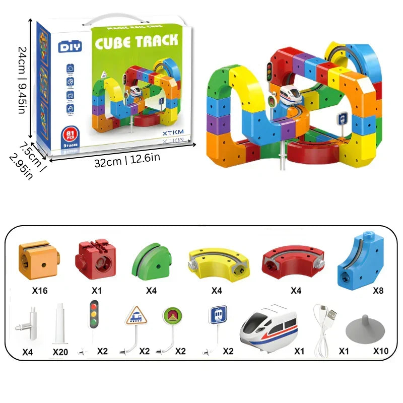 DIY modular race track set with cars