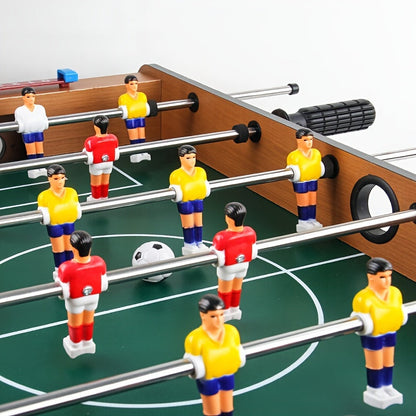 Wooden foosball table for game nights