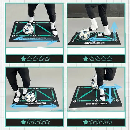 Football Training Mat – Non-Slip Foldable Footwork Skills Mat