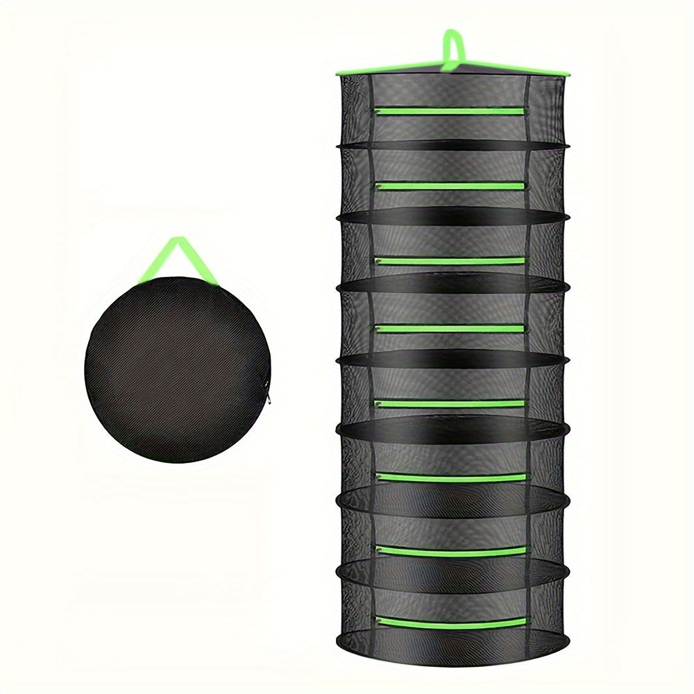 Hanging Herb & Food Drying Rack – Foldable Multi-Tier Net