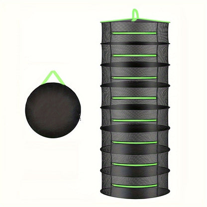 Hanging Herb & Food Drying Rack – Foldable Multi-Tier Net
