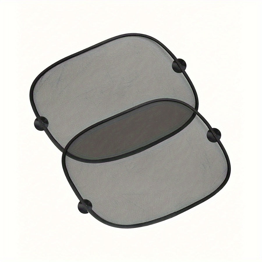 Car Window Sun Shades – Pair of Black Mesh Rear Screens