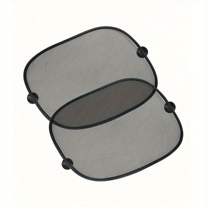 Car Window Sun Shades – Pair of Black Mesh Rear Screens