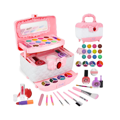 Princess kids make-up play case with mirror