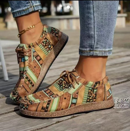 Women's Orthopaedic Shoes – Lace-Up Cushioned Trainers