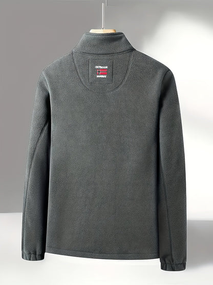 Fleece Jacket – Soft Warm Outdoor Jacket with High Collar