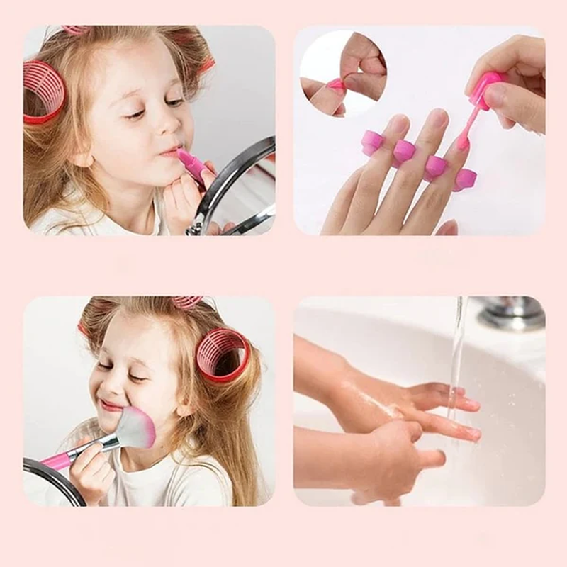 Princess kids make-up play case with mirror