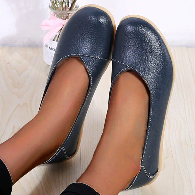 Flexible Slip-On Loafers for Women – Stylish Flat Shoes in Ten Shades
