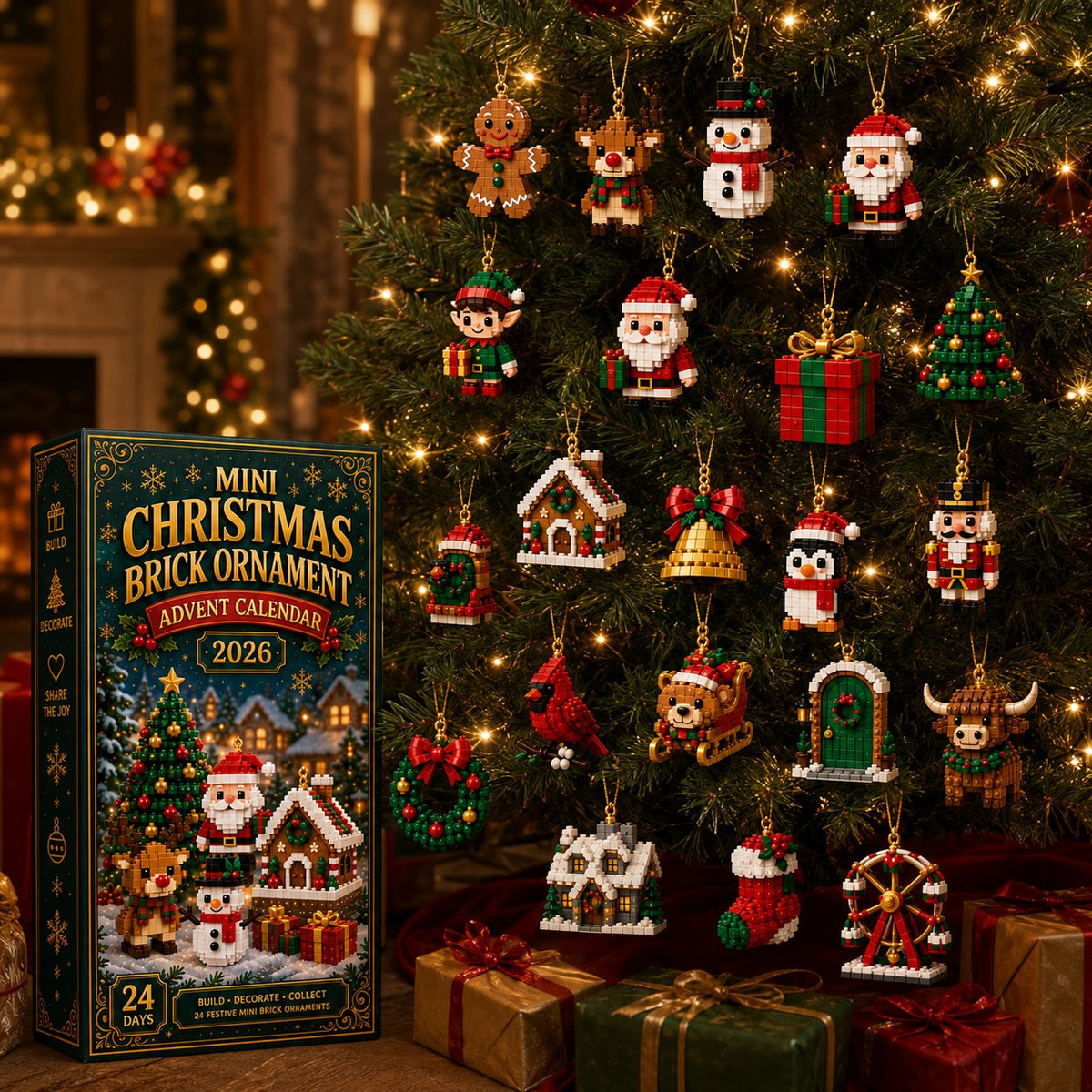 Christmas Advent Calendar – 24 Buildable Mini Figures