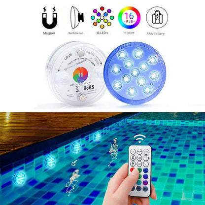 Underwater LED Light – Colourful Fully Waterproof, Remote