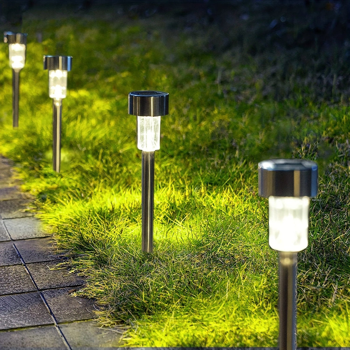 Solar Sensor Garden Lights Set – Stylish Outdoor Path Lighting