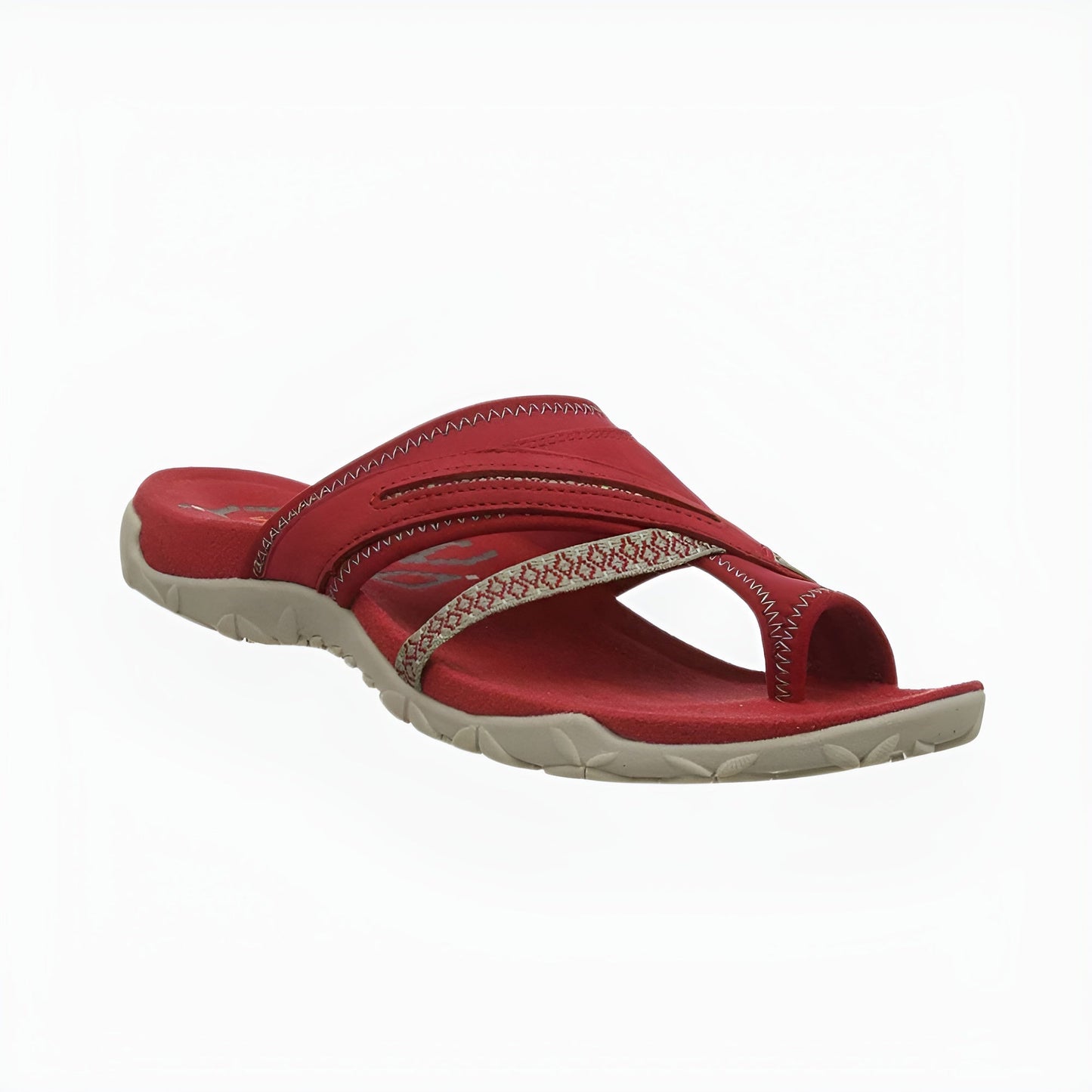 Comfortable Orthopaedic Sandals for Women, Vegan Leather Sandals with Cushioned Footbed