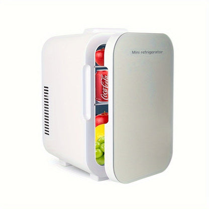 8L portable mini fridge with glass door