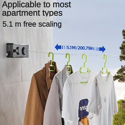 Foldable double stainless steel clothesline