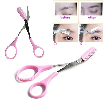 Eyebrow Scissors with Comb – Precise Stainless Steel Grooming Scissors