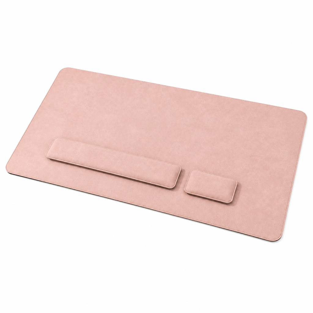 Desk Pad Set – 3-Piece Mat with Wrist Rests