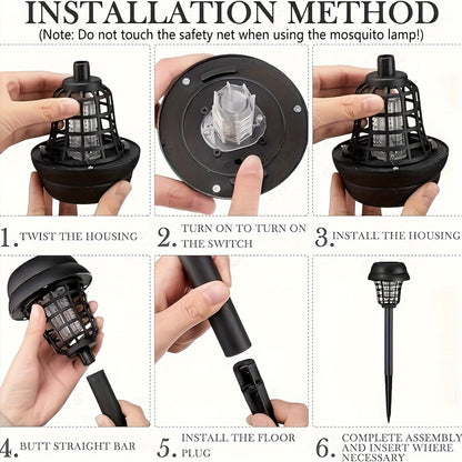Solar Insect Killer Lamp – Mosquito & Fly Trap, Set of 2