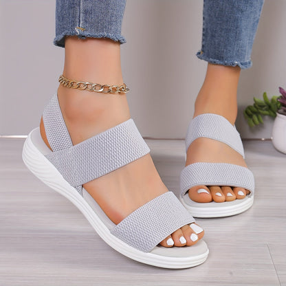 Lightweight Stretch Sandals for Women, Elasticated Comfort Sandals with Arch Support