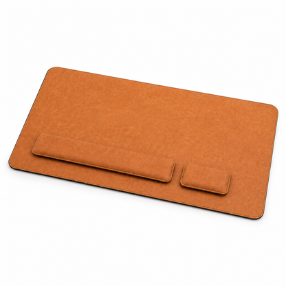 Desk Pad Set – 3-Piece Mat with Wrist Rests