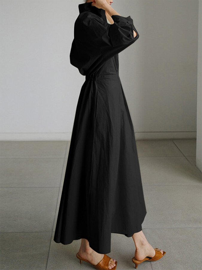 Women's elegant long dress - back