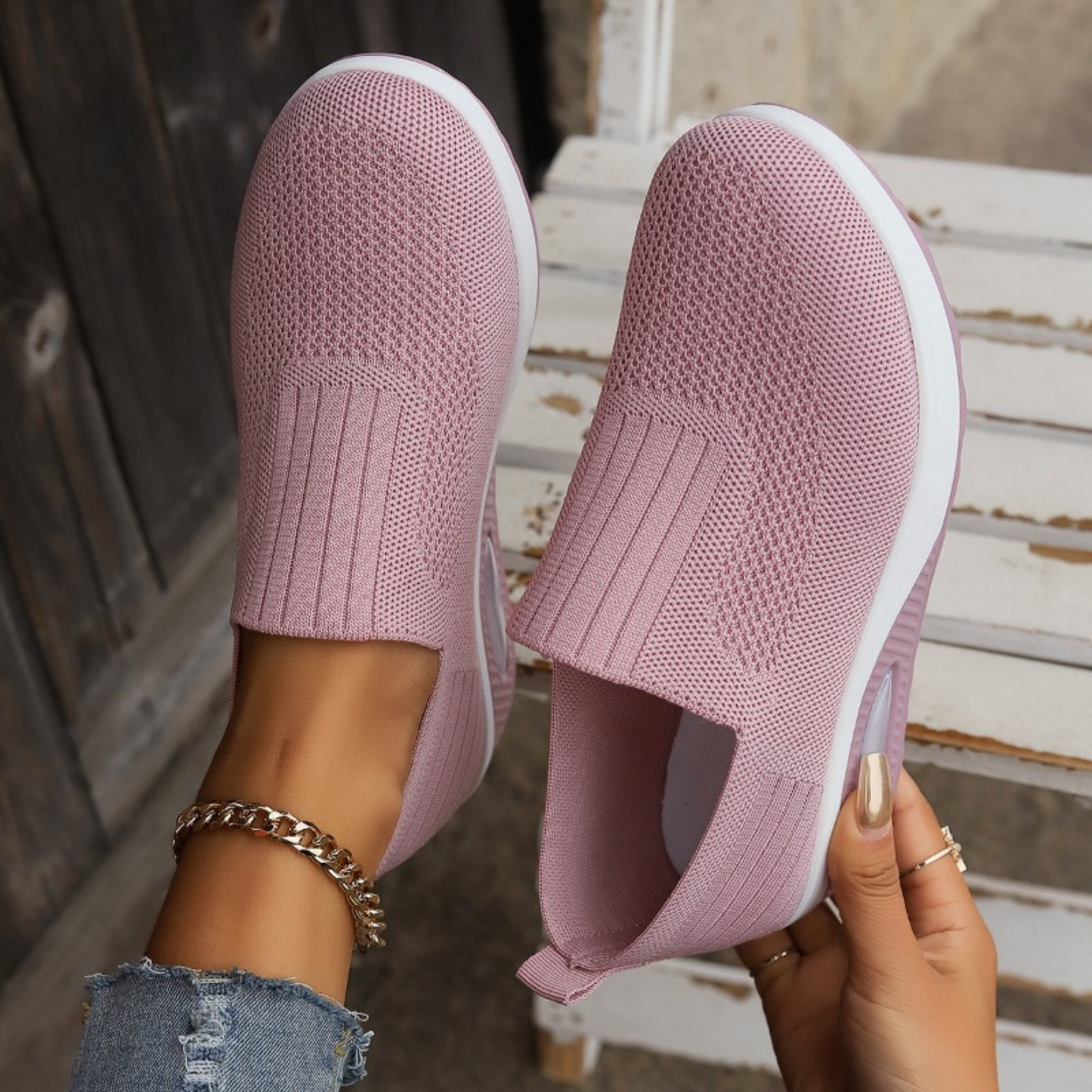 Orthopaedic Comfort Shoes for Women – Cushioned Mesh Trainers with Arch Support