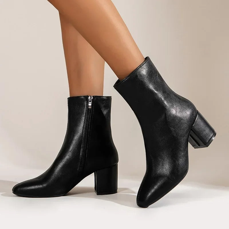Women's Ankle Boots – Elegant Versatile Heeled Boots