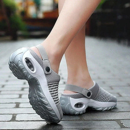 Orthopaedic Air Cushioned Shoes for Women, Breathable Mesh Trainers with Arch Support