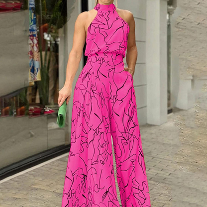 Women's belted jumpsuit colour option