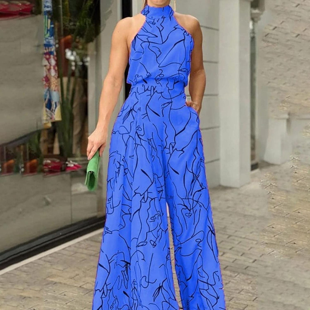 Women's adjustable-waist jumpsuit