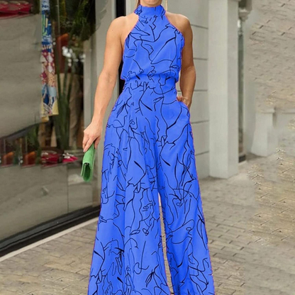 Women's adjustable-waist jumpsuit