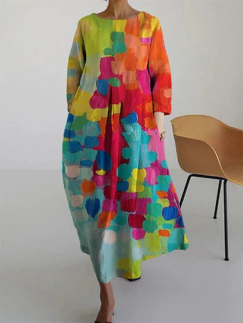 Women's A-line floral dress