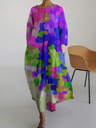 Floral Summer Dress – Lightweight Cotton A-Line Dress
