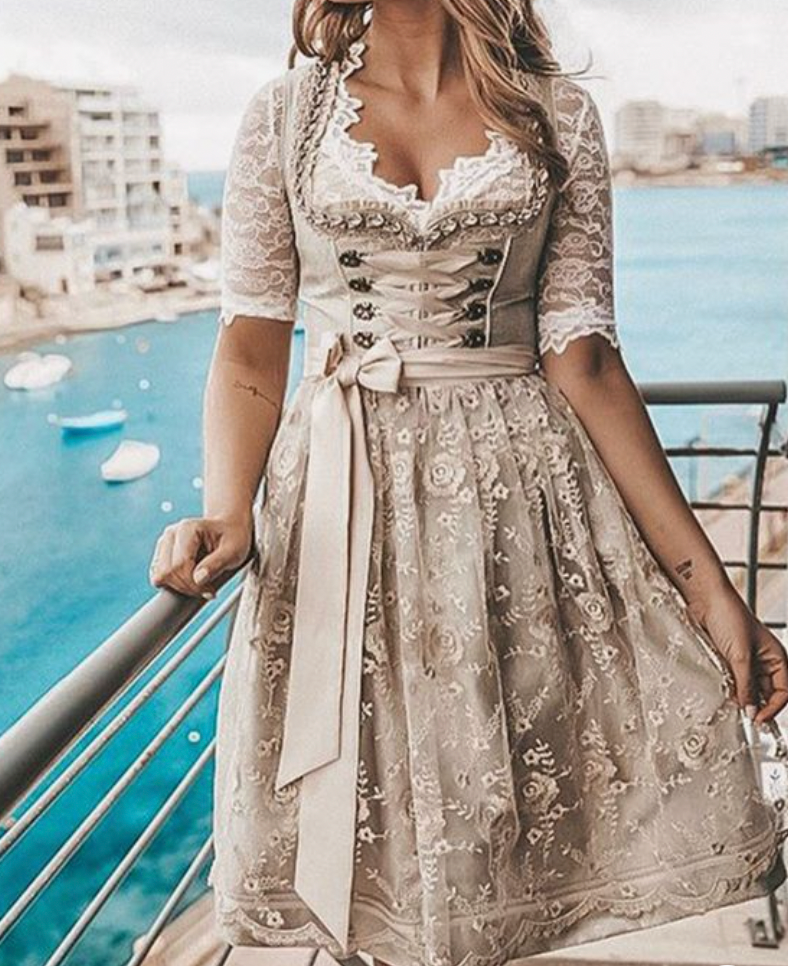 Women's traditional dirndl dress - front