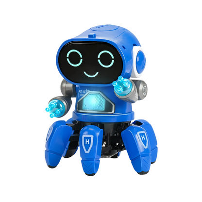 Interactive dancing music robot toy with lights