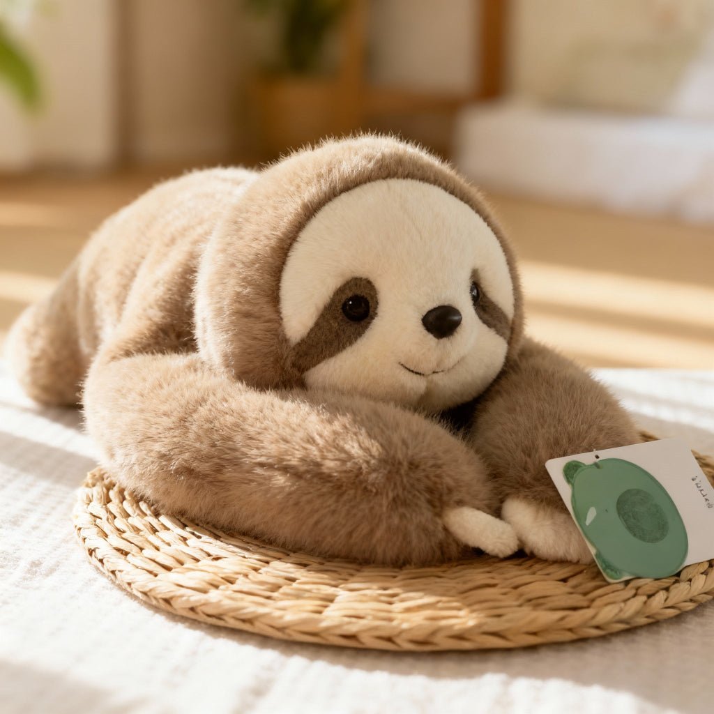 Cuddly animal plush with long arms