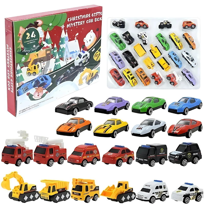 Kids toy advent calendar with 24 daily surprises